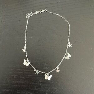 Butterfly and Star Pendant Necklace